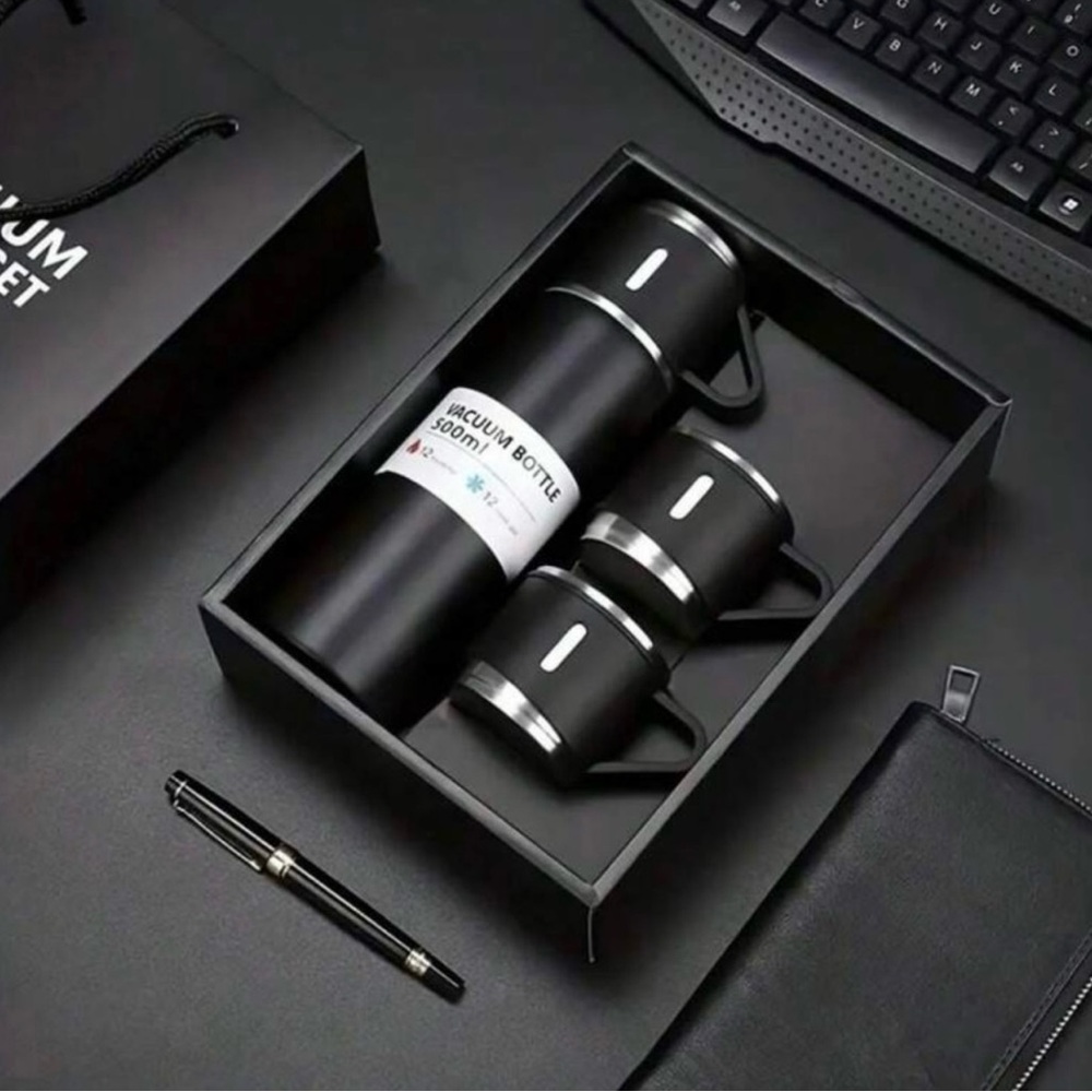 1Set Stainless Steel Thermal Cup, With Gift Box Set, New